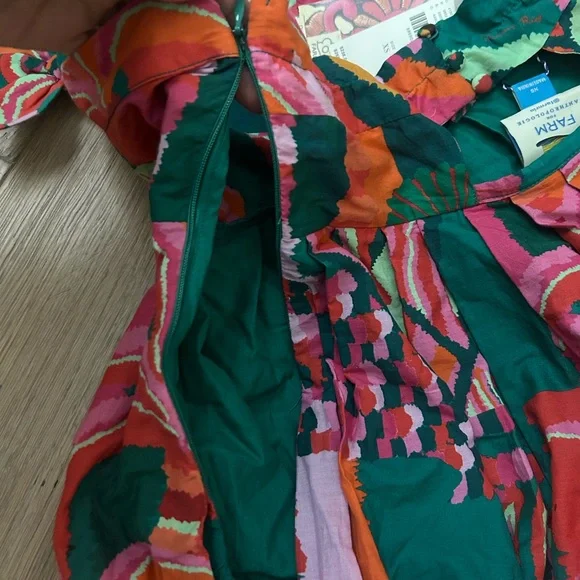 Anthropologie Farm Rio Palm Midi Dress *zipper flaw*
wedding guest dress - Picture 12 of 12